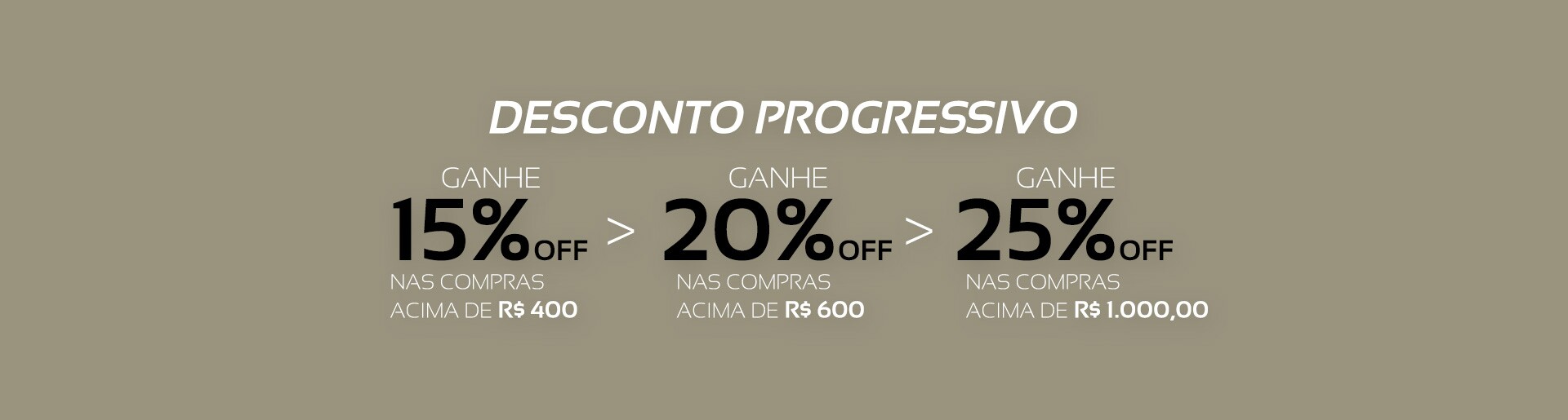 Desconto progressivo