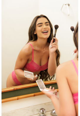 Conjunto Lingerie Cléo sem Bojo de Renda