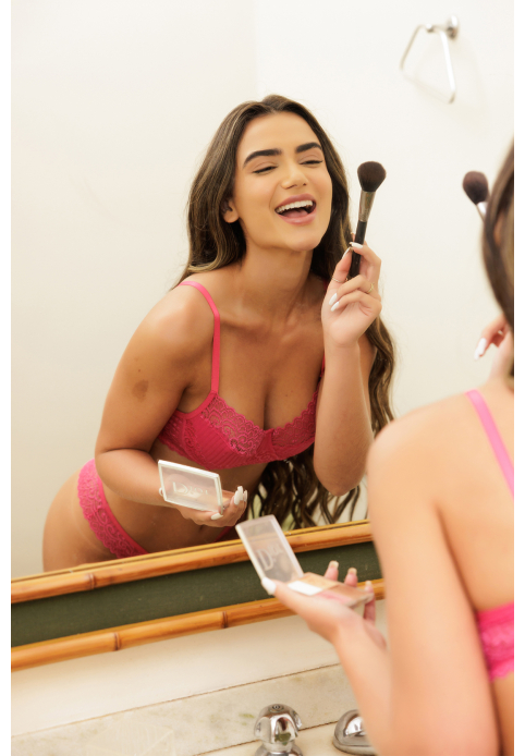 Conjunto Lingerie Cléo sem Bojo de Renda