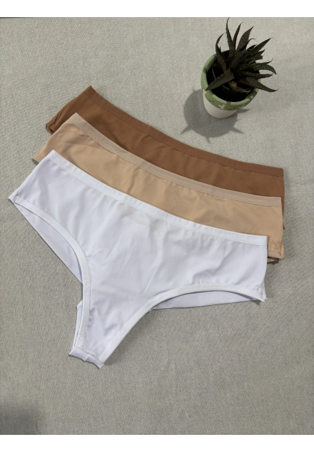 Calcinha Modeladora Fio Duplo de Algodão com Elastano