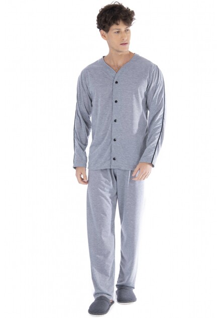 Pijama Aberto Masculino de Meia Malha (LUXO)