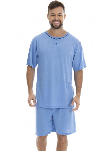 Pijama Masculino Curto Lord de Meia Malha (LUXO)