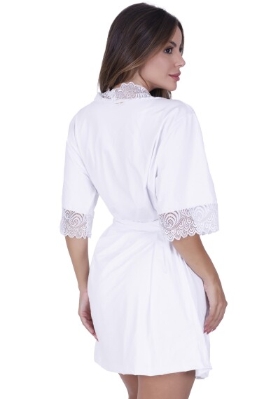 Robe Sofia de Microfibra Light e Renda