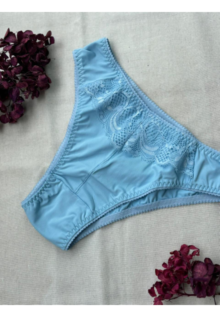 Calcinha Aurora de Microfibra e Renda 