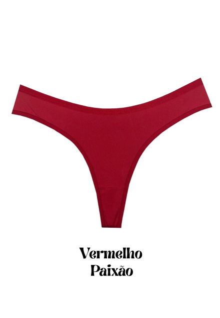 Kit de Calcinha Fio Duplo Ano Novo de Microfibra 4 peças